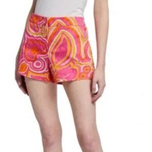 Trina Turk Corbin Paisley Print Shorts Sz 4